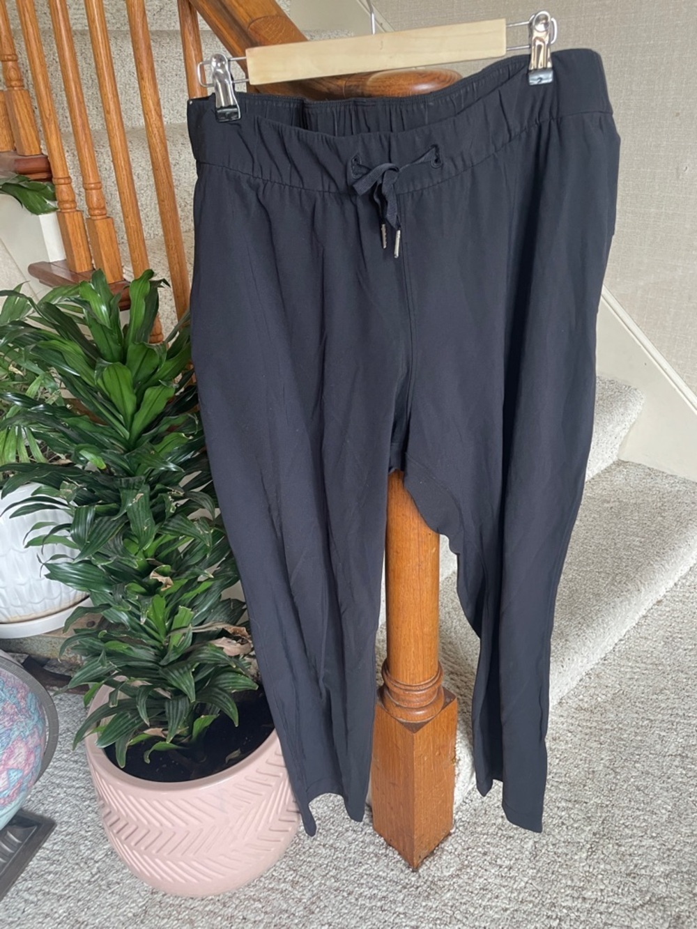 Lululemon Black Drawstring Relaxed Trouser Pants